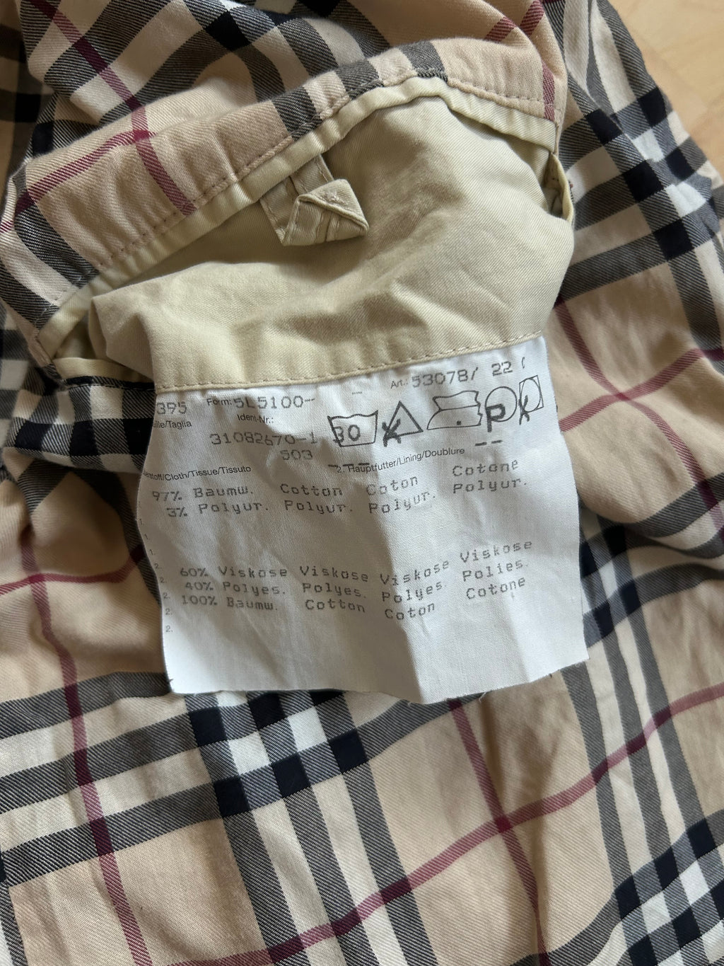 Vintage Burberry Harrington Jacket L